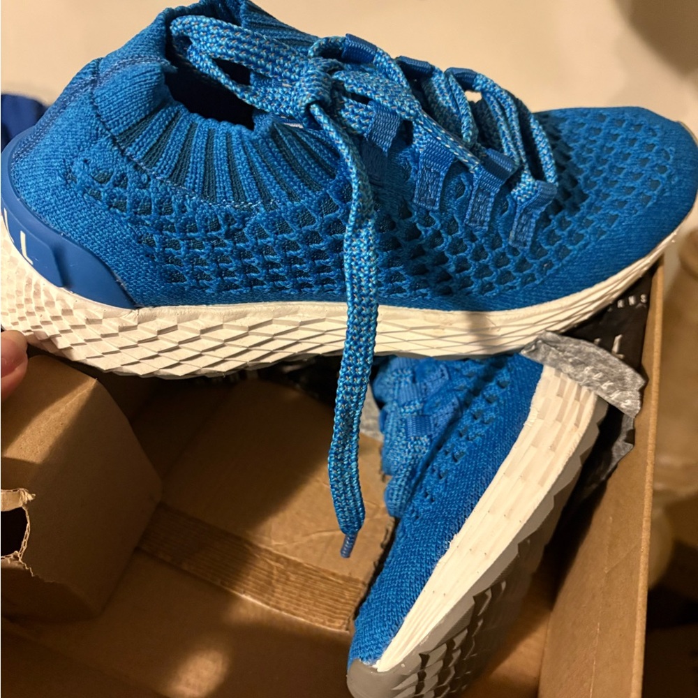 NOBULL women or Kids Blue Knit Sneakers